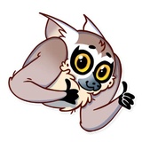 Tailor the Lemur WhatsApp Sticker #3