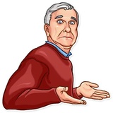 Leslie Nielsen WhatsApp Sticker #19