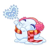 Let it Snow WhatsApp Sticker #2