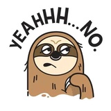 Sloth WhatsApp Sticker #23