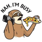 Sloth WhatsApp Sticker #4