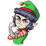 Santa's little helper WhatsApp Sticker #10