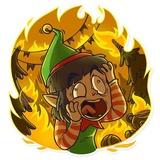 Santa's little helper WhatsApp Sticker #12