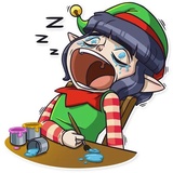 Santa's little helper WhatsApp Sticker #17
