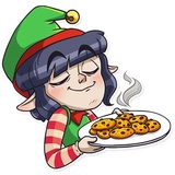 Santa's little helper WhatsApp Sticker #18