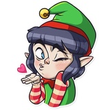 Santa's little helper WhatsApp Sticker #2