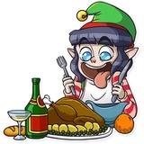 Santa's little helper WhatsApp Sticker #23