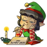 Santa's little helper WhatsApp Sticker #25