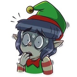 Santa's little helper WhatsApp Sticker #4