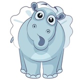 Little Hippo WhatsApp Sticker #14