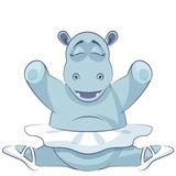 Little Hippo WhatsApp Sticker #2