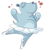Little Hippo WhatsApp Sticker #3