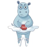 Little Hippo WhatsApp Sticker #5