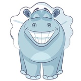 Little Hippo WhatsApp Sticker #6