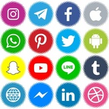 Social media Logos WhatsApp Sticker #5
