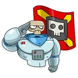 Lone Dead Spaceman WhatsApp Sticker #13