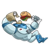 Lone Dead Spaceman WhatsApp Sticker #14
