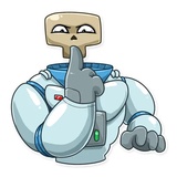 Lone Dead Spaceman WhatsApp Sticker #16