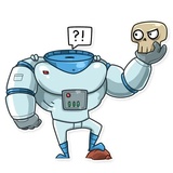 Lone Dead Spaceman WhatsApp Sticker #17