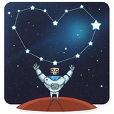 Lone Dead Spaceman WhatsApp Sticker #21