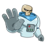Lone Dead Spaceman WhatsApp Sticker #22