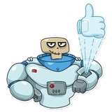 Lone Dead Spaceman WhatsApp Sticker #3