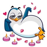 Lonely Penguin WhatsApp Sticker #3