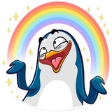 Lonely Penguin WhatsApp Sticker #8