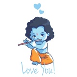 Lord Krishna WhatsApp Sticker #25
