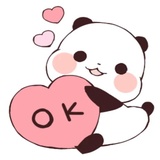 Love Love Yururin Panda WhatsApp Sticker pack