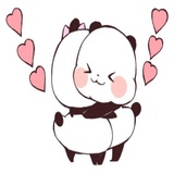Love Love Yururin Panda WhatsApp Sticker #11