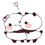 Love Love Yururin Panda WhatsApp Sticker #12