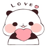 Love Love Yururin Panda WhatsApp Sticker #15