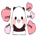 Love Love Yururin Panda WhatsApp Sticker #16