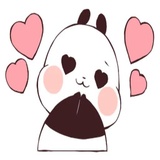 Love Love Yururin Panda WhatsApp Sticker #17
