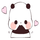 Love Love Yururin Panda WhatsApp Sticker #19