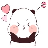 Love Love Yururin Panda WhatsApp Sticker #20