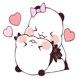 Love Love Yururin Panda WhatsApp Sticker #6