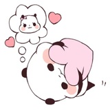 Love Love Yururin Panda WhatsApp Sticker #9
