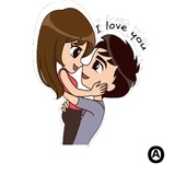 You & Me WhatsApp Sticker #27