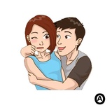 You & Me WhatsApp Sticker #6