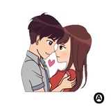 You & Me WhatsApp Sticker #7