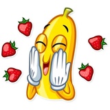 Lovely Banana WhatsApp Sticker #12