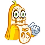 Lovely Banana WhatsApp Sticker #15
