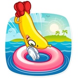 Lovely Banana WhatsApp Sticker #19