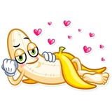 Lovely Banana WhatsApp Sticker #23
