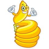 Lovely Banana WhatsApp Sticker #3