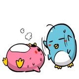 Lovely Couple Penguins WhatsApp Sticker #13