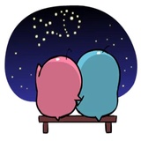 Lovely Couple Penguins WhatsApp Sticker #18