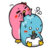 Lovely Couple Penguins WhatsApp Sticker #24